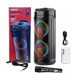 Sing-e Portable Wireless Speaker ZQS6212/ZQS6220 with Mic and Remote Control Black Sing-e Portable Wireless Speaker ZQS6212/ZQS6220 with Mic and Remote Control Black